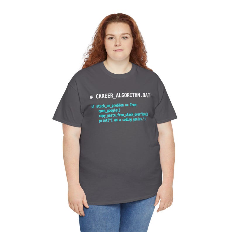 Funny Python Coding T-Shirt, Software Engineer Gift, Stack Overflow Programmer Humor Tee, Computer Science Nerd Shirt, Coding Genius image 3