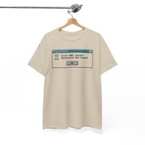 Retro-Tech-T-Shirt mit Fehler 404 – Karrieremotivation nicht gefunden, Ästhetisches 90er-Jahre-Computer-UI-Vaporwave-T-Shirt, Lustiges Büro-Humor-Pixel-Art-Gamer-Geschenk