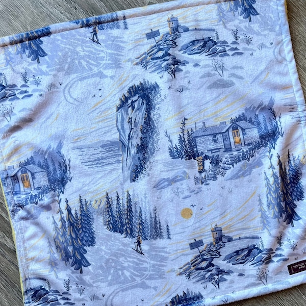 Blanket: NEW HAMPSHIRE. NH baby blanket or lovey. Minky and faux fur adult throw blanket. White Mountains gift or home decor.