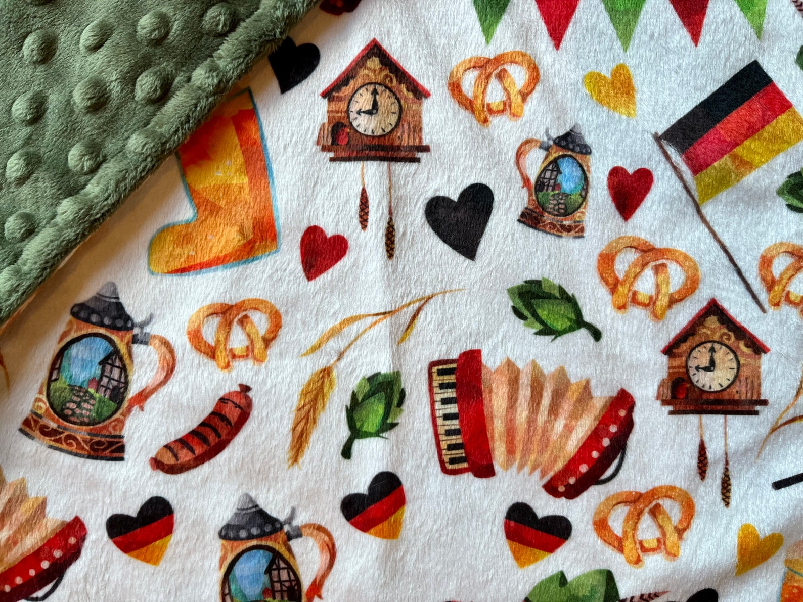 GERMANY Minky Blanket or Lovey German Baby Blanket Minky Etsy