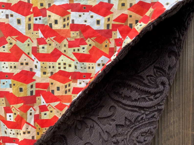 SPAIN minky lovey small security blanket for baby or toddler Etsy