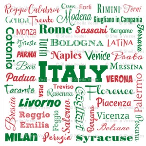 Tela de ciudades de ITALIA - lista para enviar - cuartos gruesos - algodón de alta calidad - italiano - ideal para máscaras faciales/cubiertas, edredones, almohadas, costura