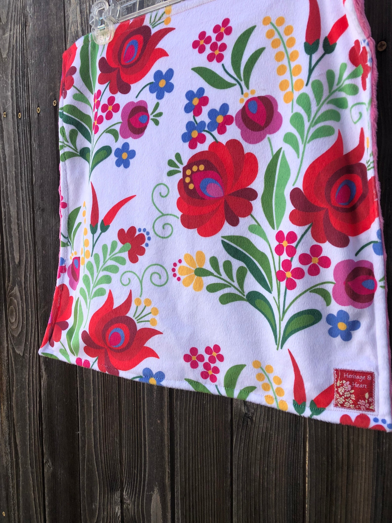 HUNGARIAN Minky Blanket or Lovey Hungary Floral Baby Blanket Etsy