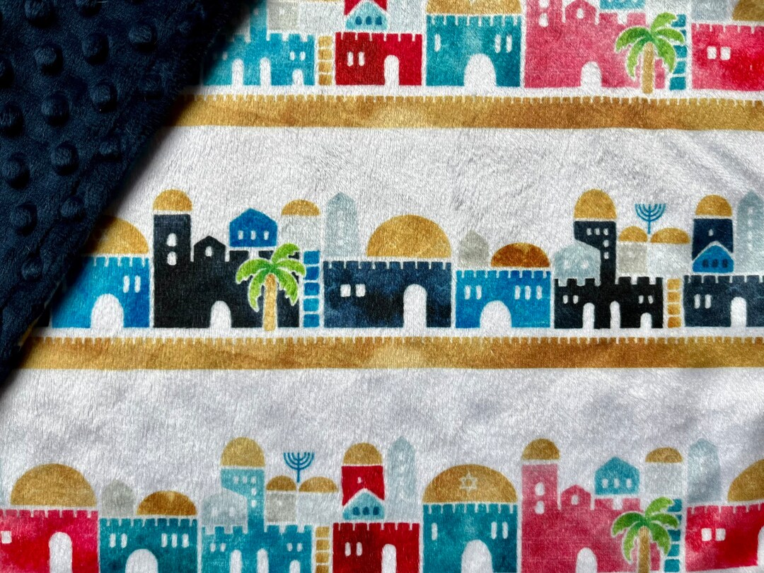 JERUSALEM Minky Lovey. Small Security Blanket for Baby or Etsy