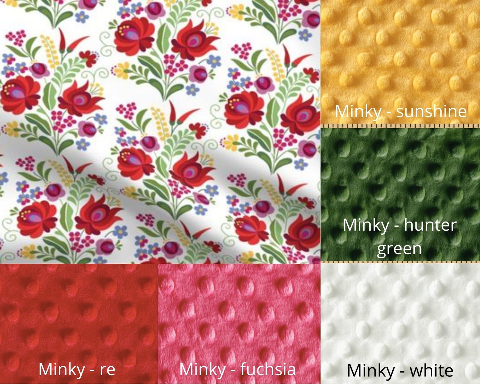 HUNGARIAN Minky Blanket or Lovey Hungary Floral Baby Blanket Etsy