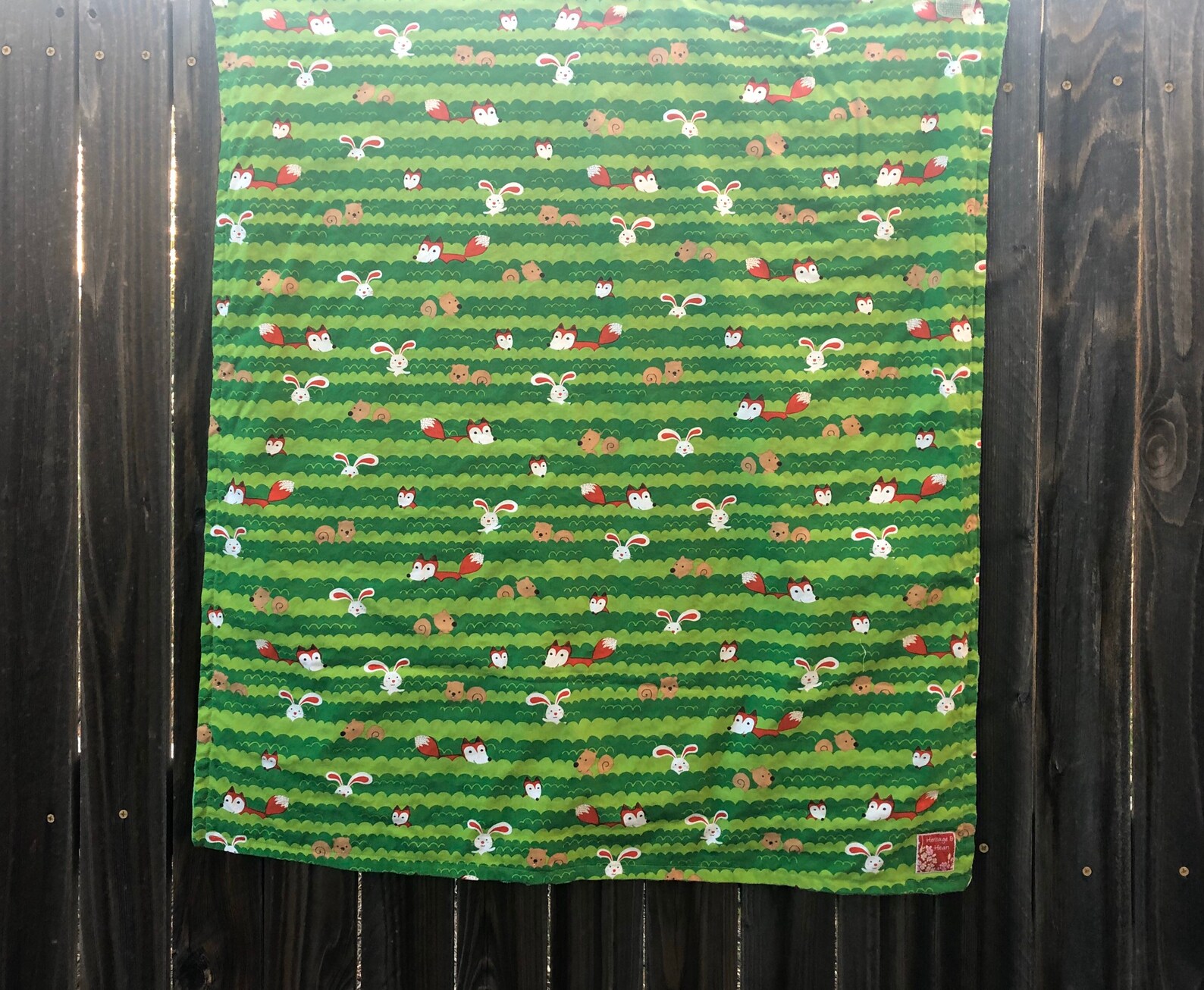 Sale FOREST animals minky blanket crib or stroller blanket Etsy