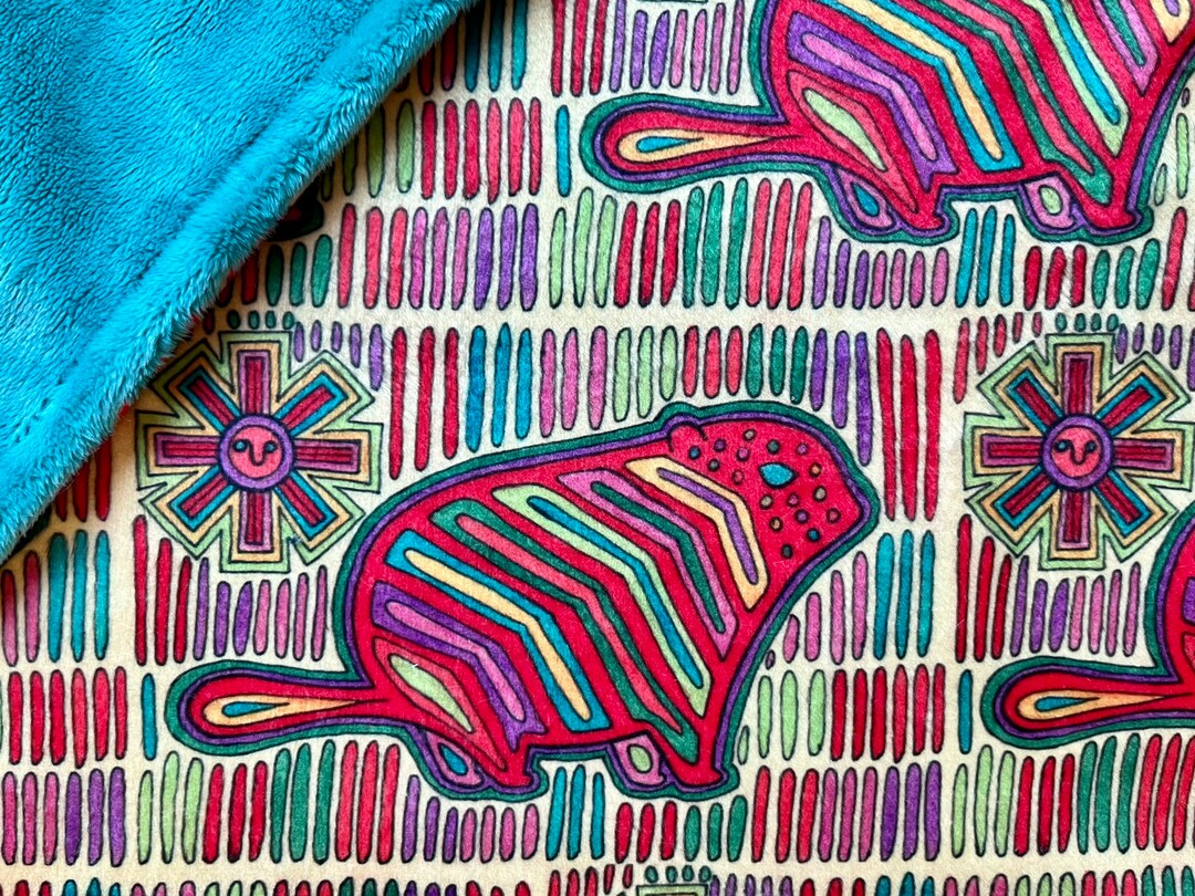 PANAMA Minky Lovey. Small Security Blanket for Baby or Toddler. 18 by