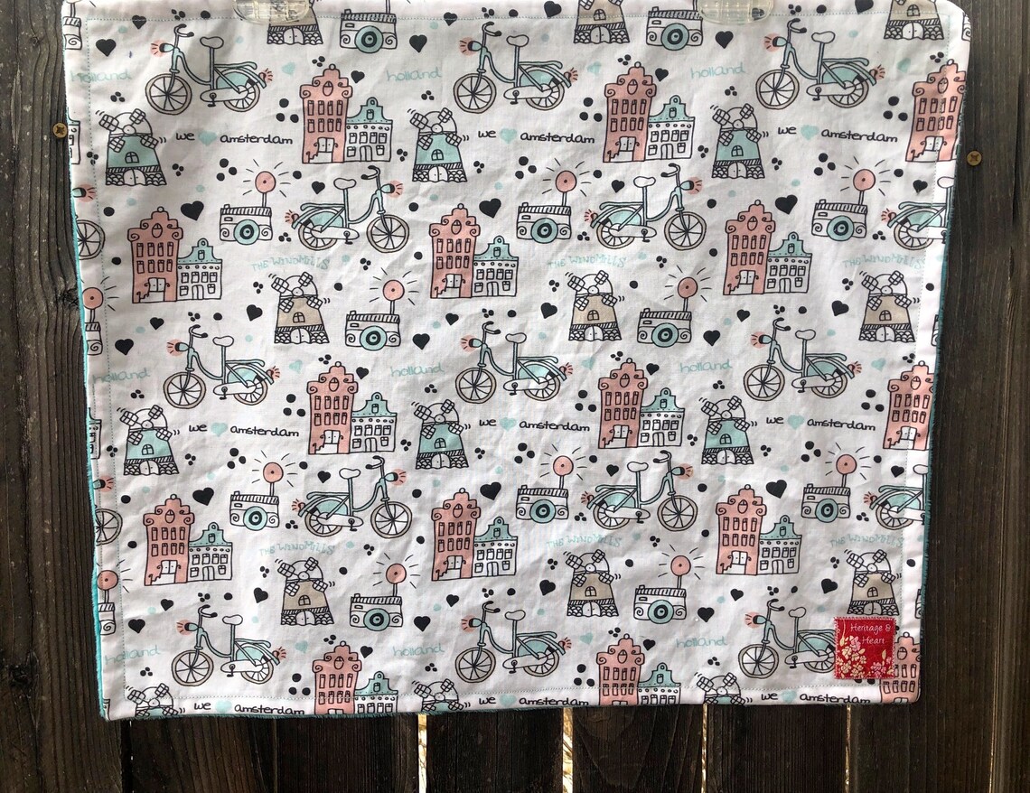 AMSTERDAM minky blanket or lovey Netherlands Holland baby Etsy