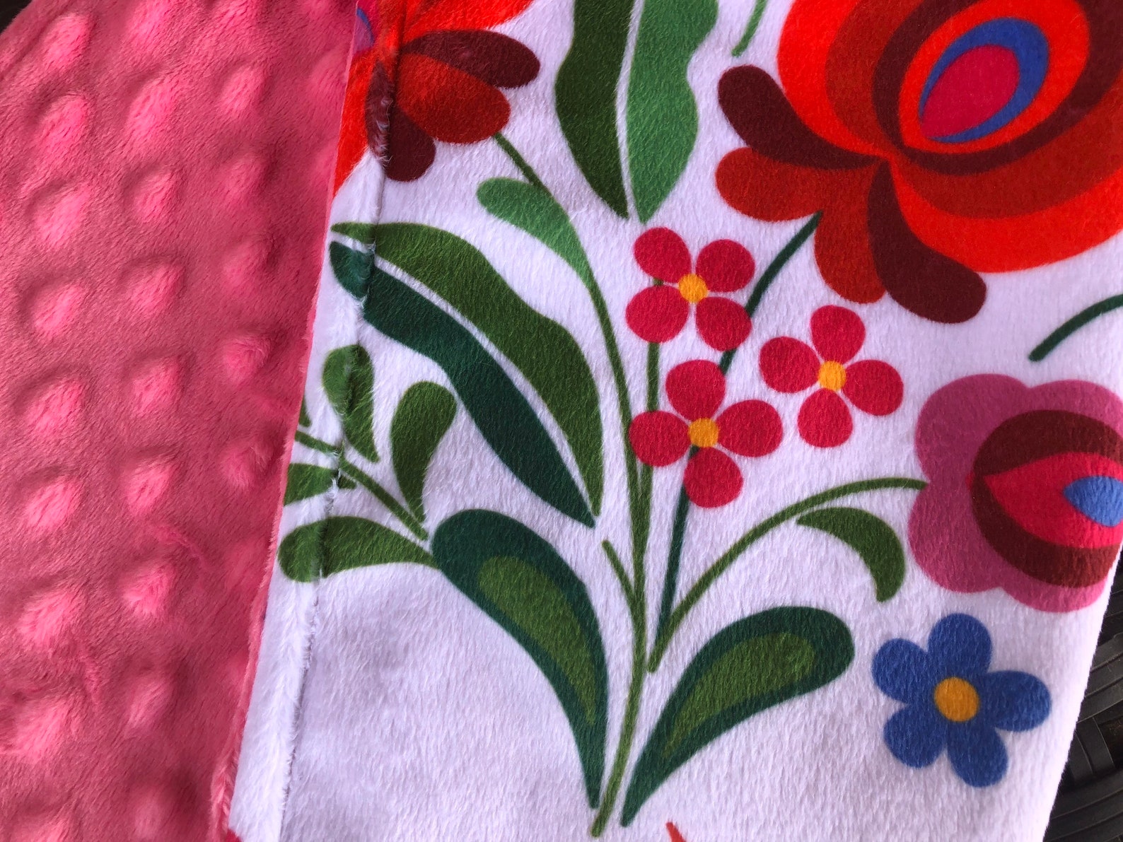 HUNGARIAN Minky Blanket or Lovey Hungary Floral Baby Blanket Etsy