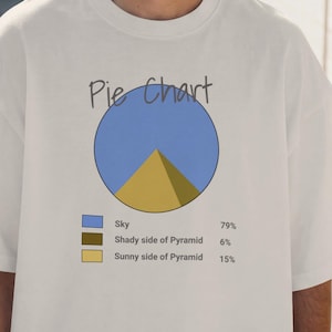 Rolig cirkeldiagram-t-shirt, nördgåva till pappa eller mamma, chefshumor