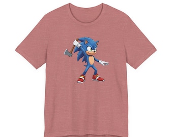 Sonic the Hedgehog Axe Throwing Shirt - Funny Axe Throw Wind Up Tee, Unisex Bella Canvas T-Shirt, Gift for Axe Throwers, Gamer Sports Shirt