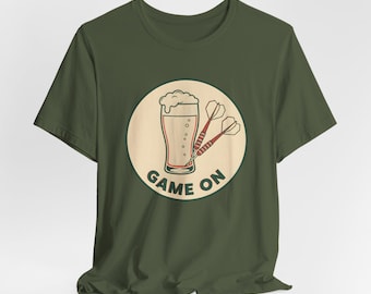 Darts Night Pint Game On Tee, Pub League Gift, Bella+Canvas Unisex Shirt