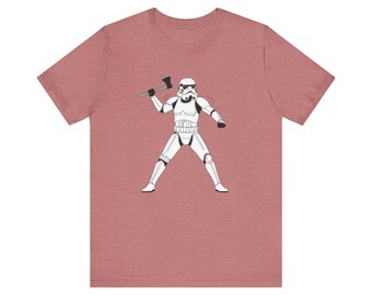Funny Axe Throwing Shirt, Stormtrooper Axe Throwing Tee, Worst Aim in the Galaxy Best Grip on a Hatchet, Star Wars Parody Gift for Him Her