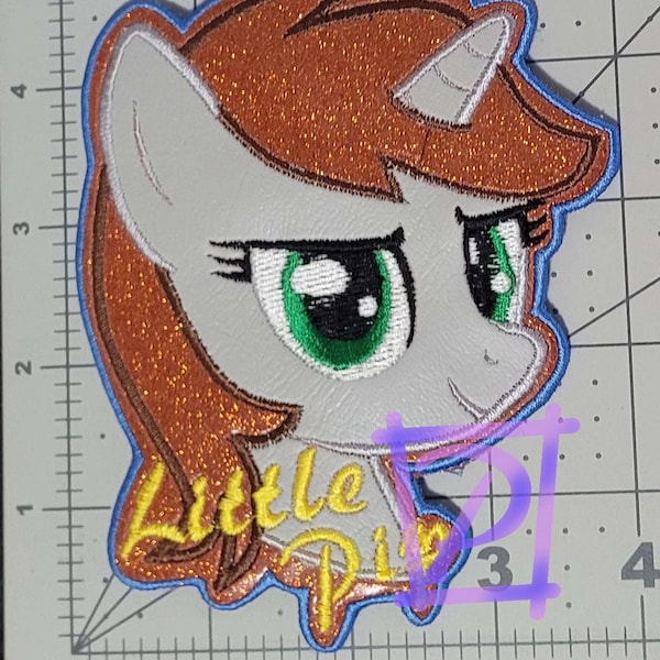 Vinyl Badge My Little Pony - Little Pip - Bright Mac - Smolder - G4 - Fallout Equestria