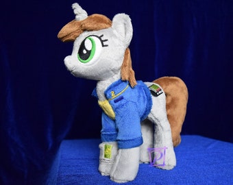 Little Pip 7.5" Beanie - Fallout Equestria Plush - Made to Order
