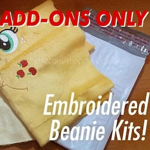 Add-ons for DIY Embroidered Beanie Plush Kit - Mare/Stallion Pony, Unicorn, & Pegasus - Craft