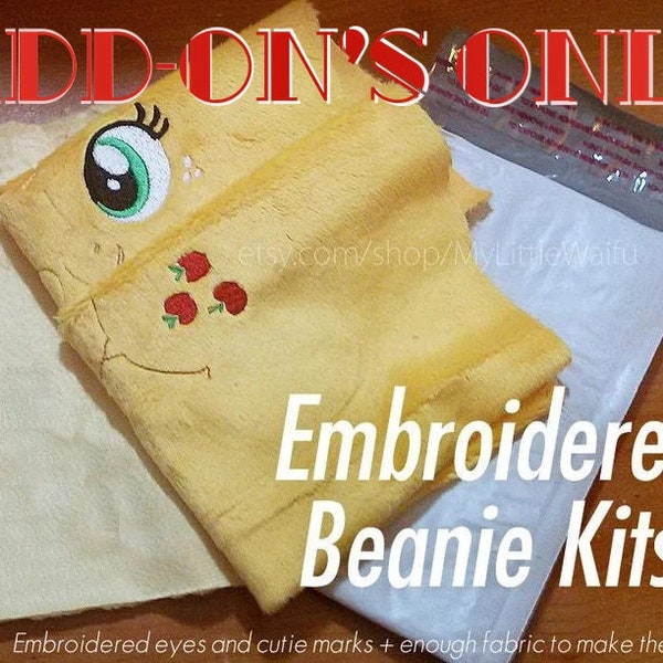 Add-ons for DIY Embroidered Beanie Plush Kit - Mare/Stallion Pony, Unicorn, & Pegasus - Craft