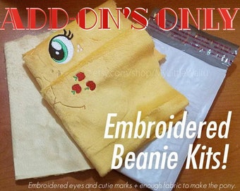 Add-ons for DIY Embroidered Beanie Plush Kit - Mare/Stallion Pony, Unicorn, & Pegasus - Craft