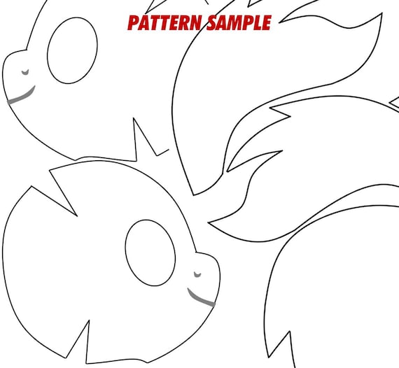 Pattern Only - Spoonflower Pony Pattern Print Template -PDN and PNG-