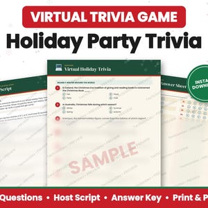 Jogo virtual de perguntas e respostas sobre as festas de fim de ano | Quiz de Natal para o Escritório de Tecnologia (Download Digital)