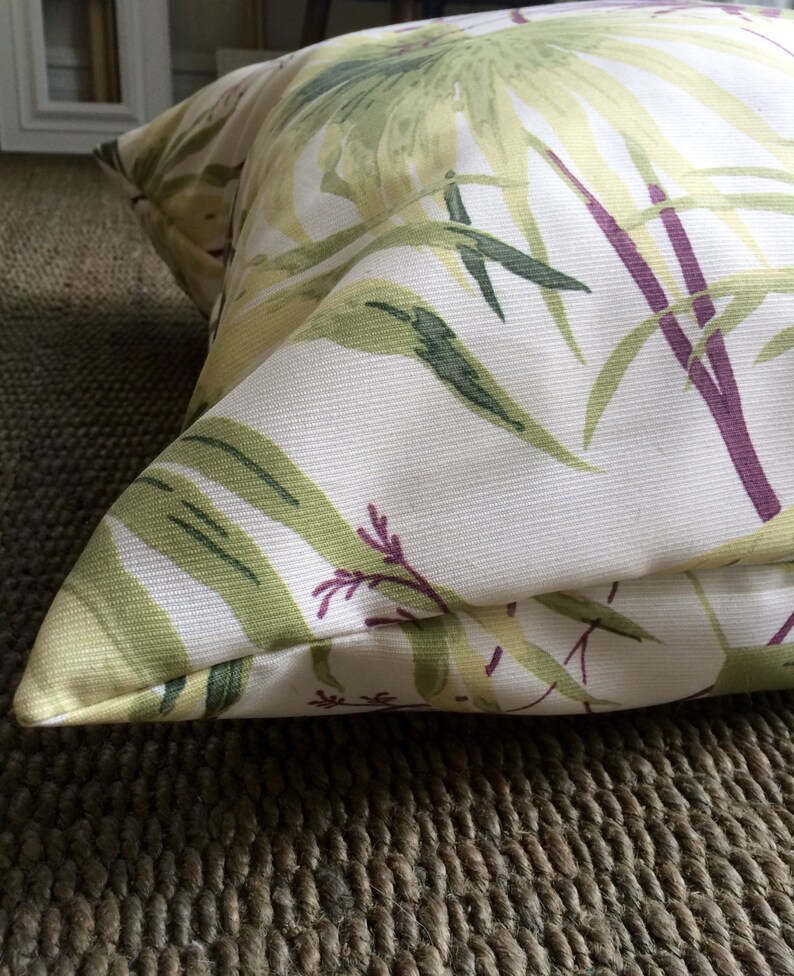 Palm Leaf Botanical Floor Pillow Cover 26x26 Tropical Floor Etsy