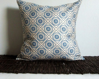Navy Nautical Pillow Cover, 18x18 Decorative Pillow Cover