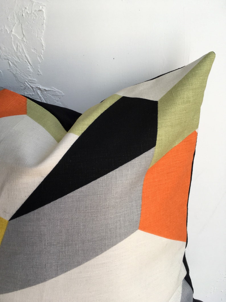 Geometric Pillow Cover, Geo Prism Modern Throw Pillow, 18x18 Decorative