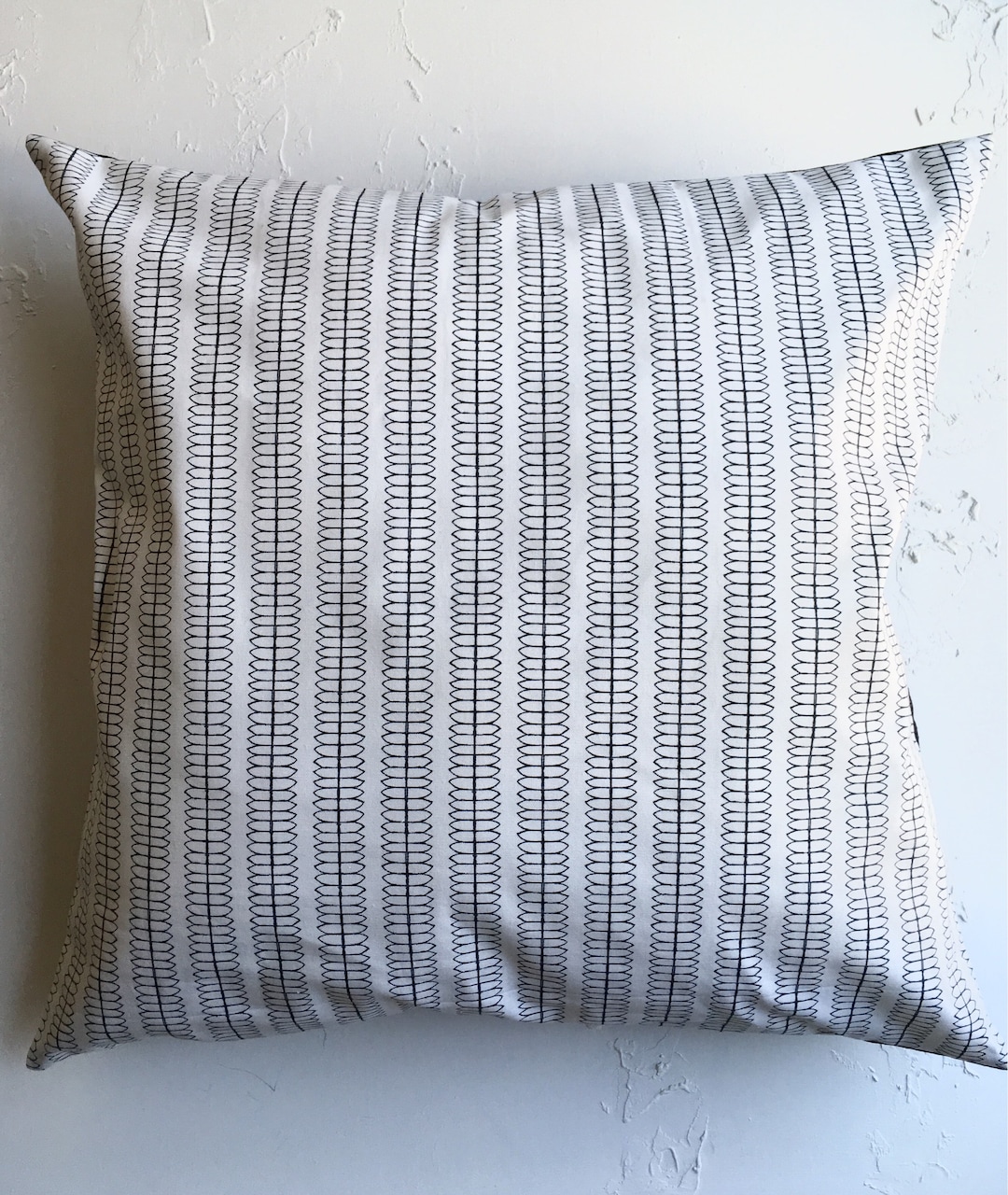Black White Geometric Pillow Cover 26x26 Modern Geometric Etsy
