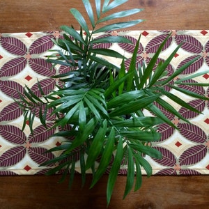 Geometrischer Tischläufer, Retro Tischläufer, Tischwäsche für Kleine Räume MCM style 12x62