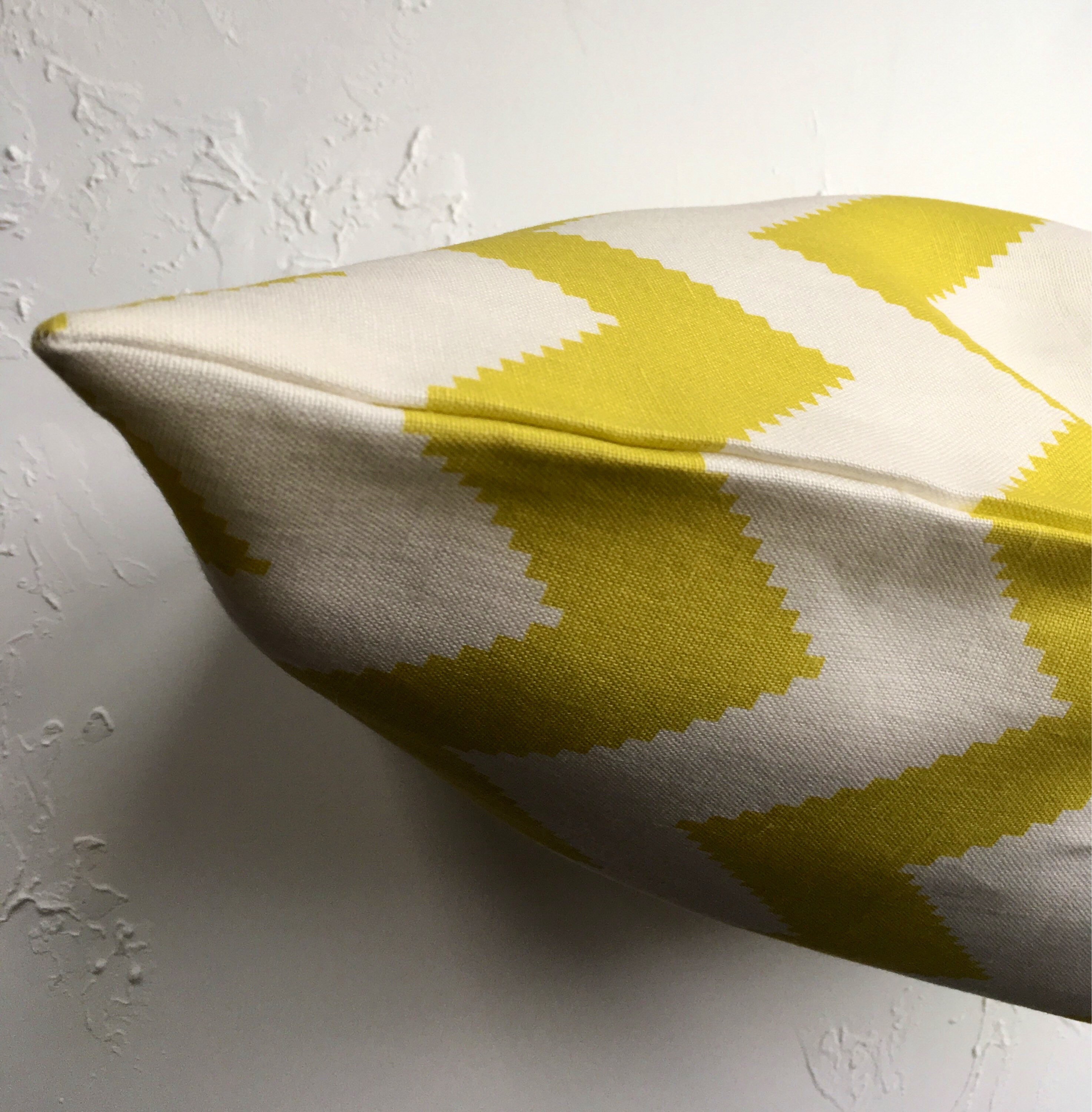 Green Chevron Pillow Covers Chartreuse Zig Zag Floor Pillow Etsy