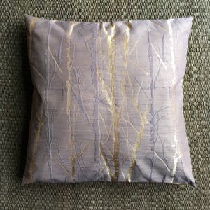 Modern Woodsy Floor Pillow Cover, 26x26 Taupe Gold Woodsy Decorative Throw Pillow Cover, Woodsy Branches throw pillow cover