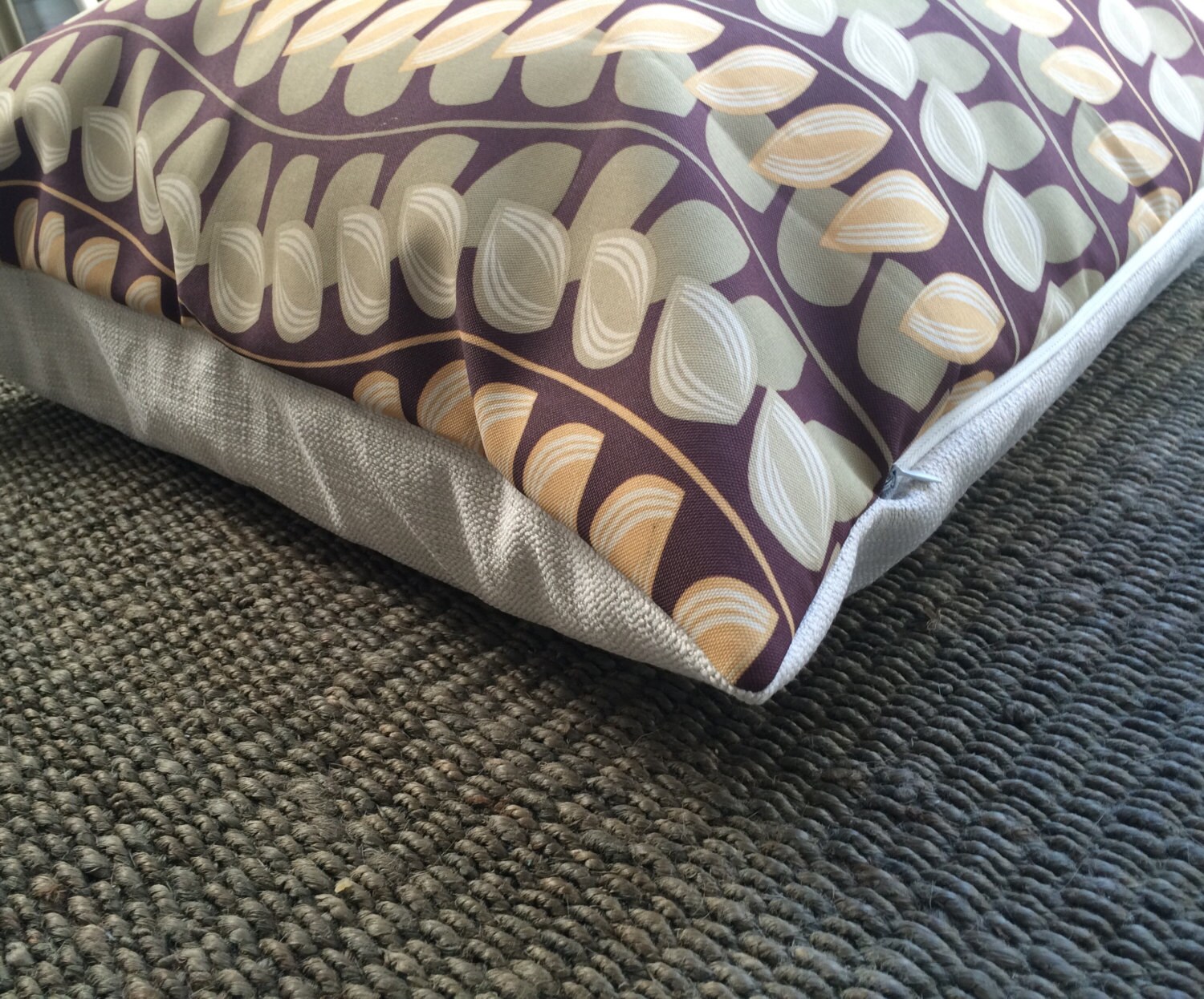 Colorful Outdoor Floor Pillow Cover 26x26 Botanical Green and Etsy