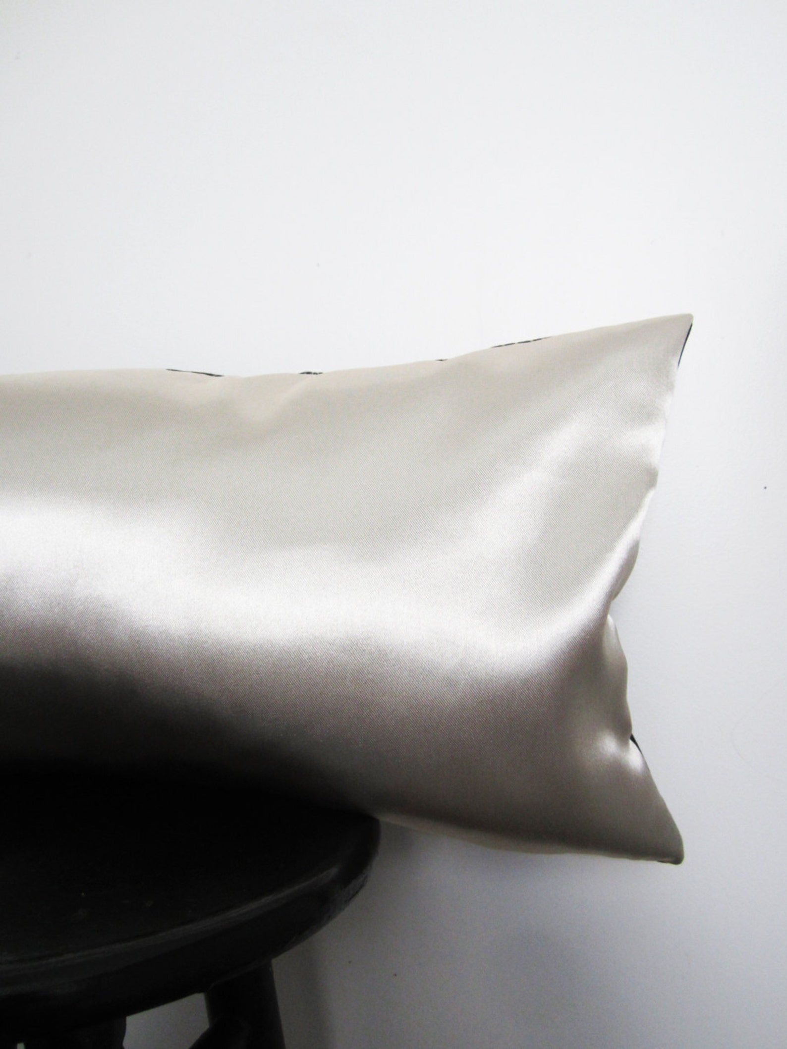 12x24 Metallic Lumbar Pillow Cover Black and Champagne Pillow Etsy