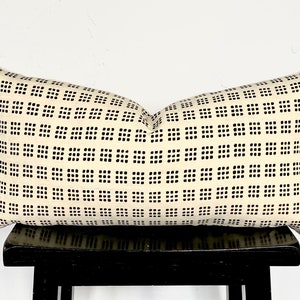 Kelly Wearstler for Lee Jofa Groundworks Paradox - Black and Alabaster, 12x24 Geometric Designer Lumbar Throw Pillow Cover