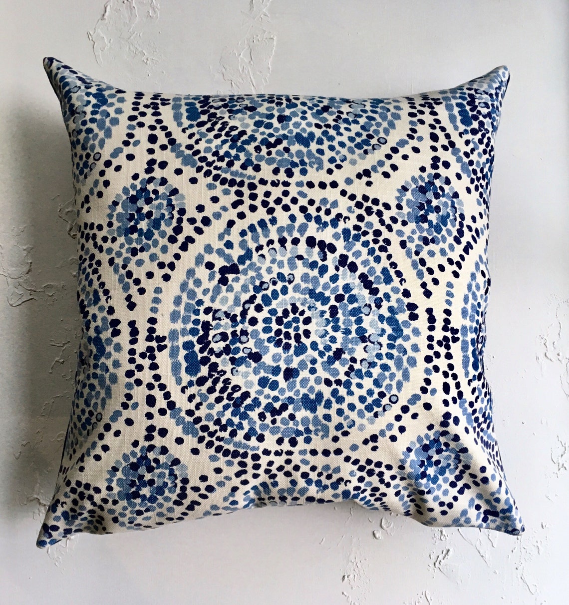 Blue Mosaic Floor Pillow Covers Extra Large Pillows 26x26 Etsy