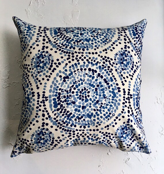Blue Mosaic Floor Pillow Covers Extra Large Pillows 26x26 Etsy