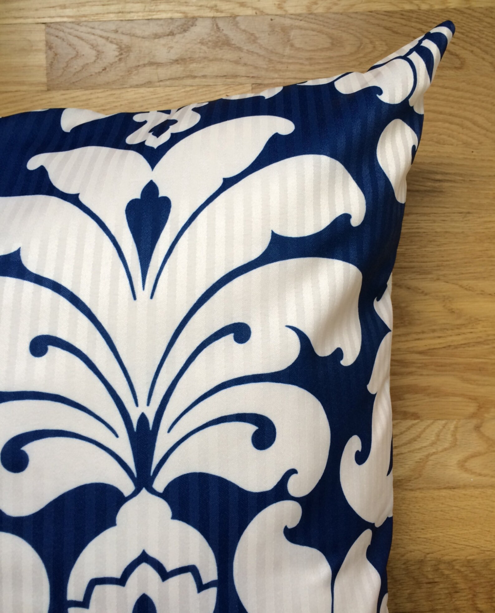 Blue Floor Pillow 26x26 Large Damask Floor Pillow Colorful Etsy