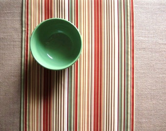 Colorful Table Runner, Striped Citrus Runner, 14x56" Modern Table Runner, dining table decor, Orange Yellow Green