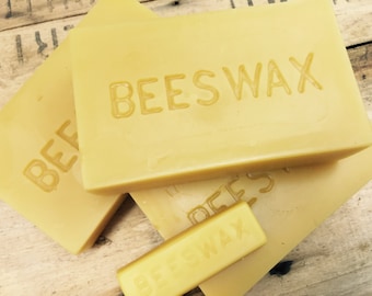 Natural Yellow Beeswax Block 1 lb.