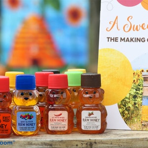 An Assorted  Honey Sampling --  11 Honey Filled Bears from the Hive 2oz. each