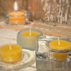 Bulk Beeswax Tealight Candles Pure Beeswax Candles from Beekeepers Hive image 3