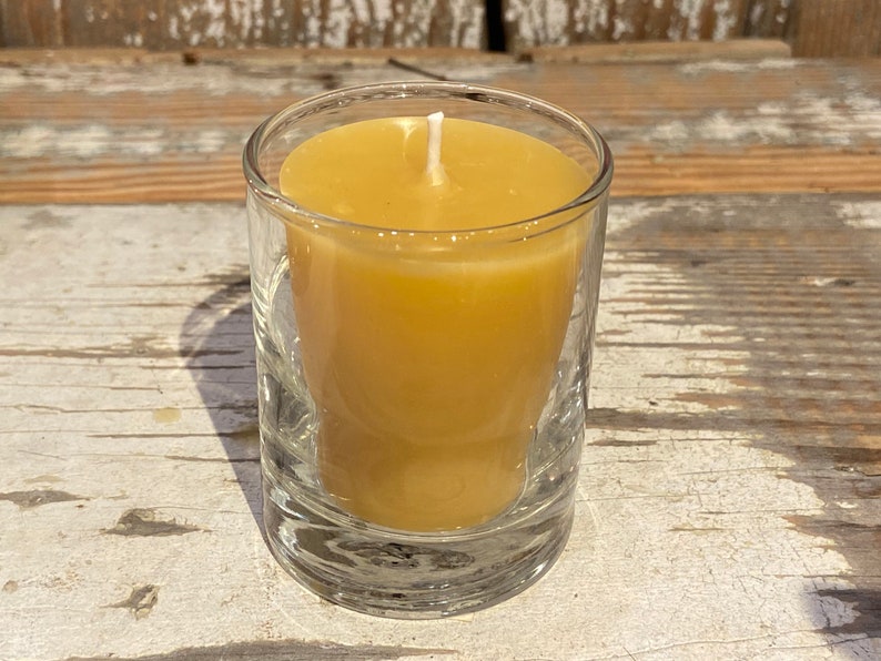 Beeswax Flat Top Votives BULK Pure Beeswax Candles Directly Etsy