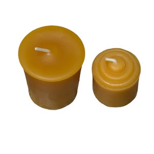 Beeswax Flat Top Votives Pure Beeswax Candles directly from the Beekeeper Bild 10