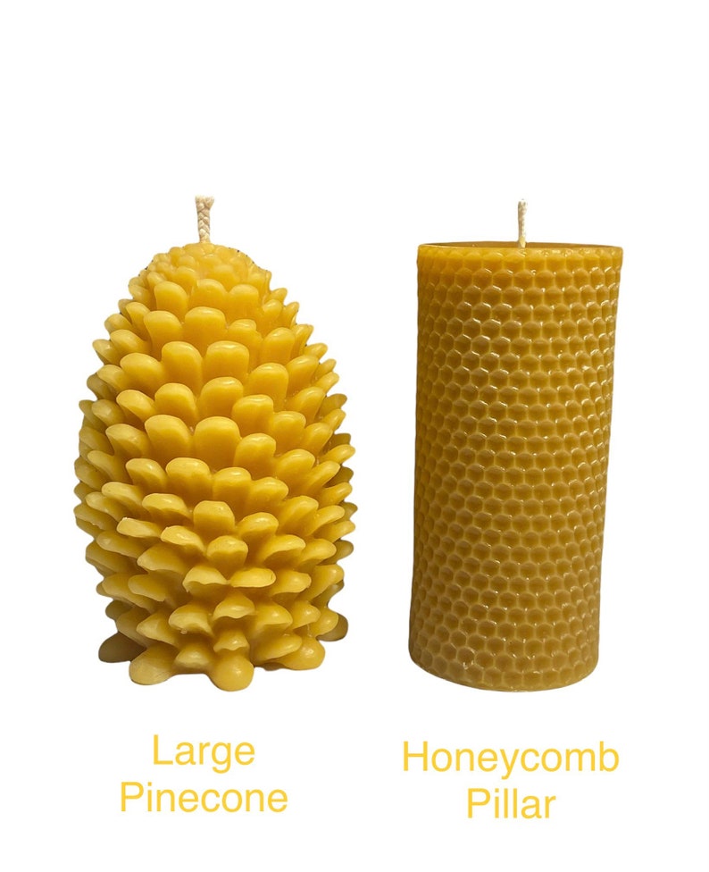 KlineHoneyBeeFarm Beeswax Pinecone Candle - Thumbnail 2
