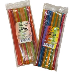 Assorted Honey Stick Flavors  - 12 Sticks of Honey