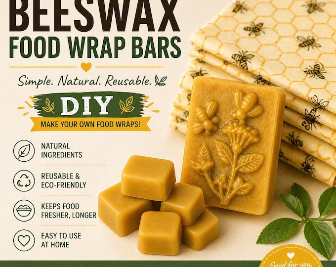 DIY Beeswax Food Wrap Bars: Rosin Jojoba Blend