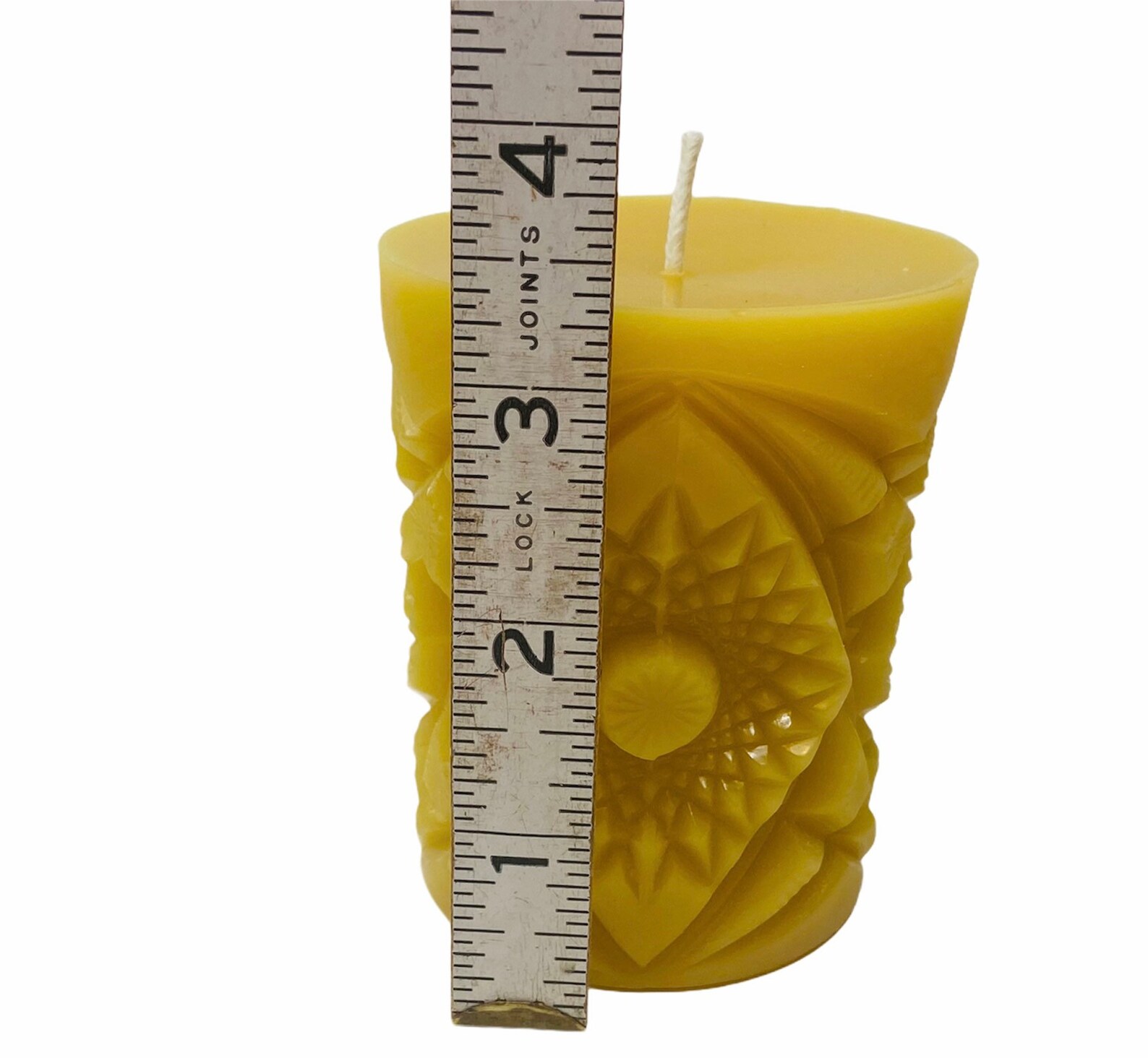 Kaleidoscope Beeswax Candle Beeswax Pillar Candle Pure Etsy