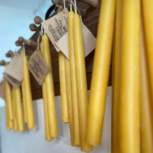 5lb Bulk Pure Beeswax Hand Dipped Joined Tapers (approx. 36 candles)