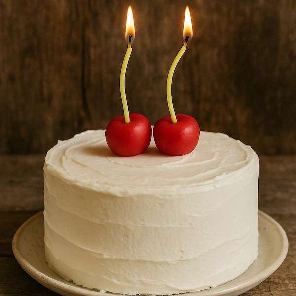 Cherry Beeswax Birthday Candles Ohio Made Pure Beeswax Summer