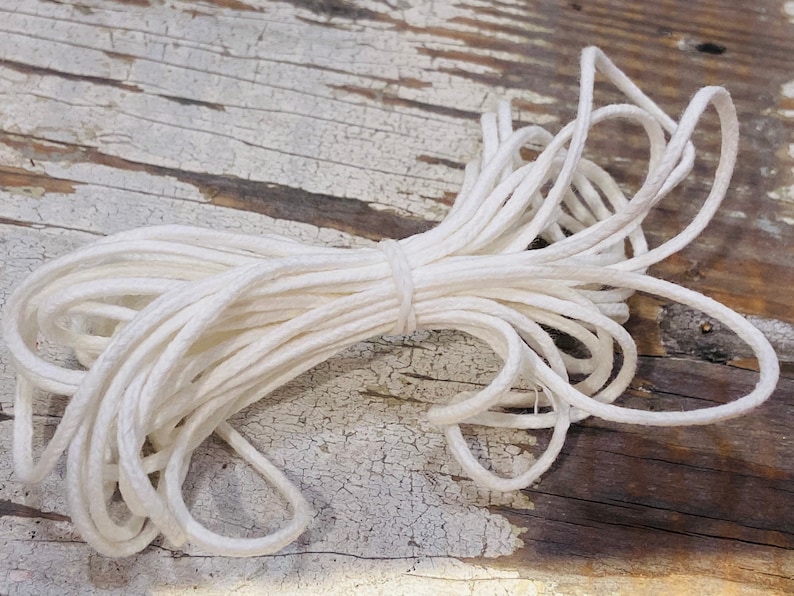 Beeswax Candle Making Wick Wicking Assorted Sizes Hand Dipped Etsy